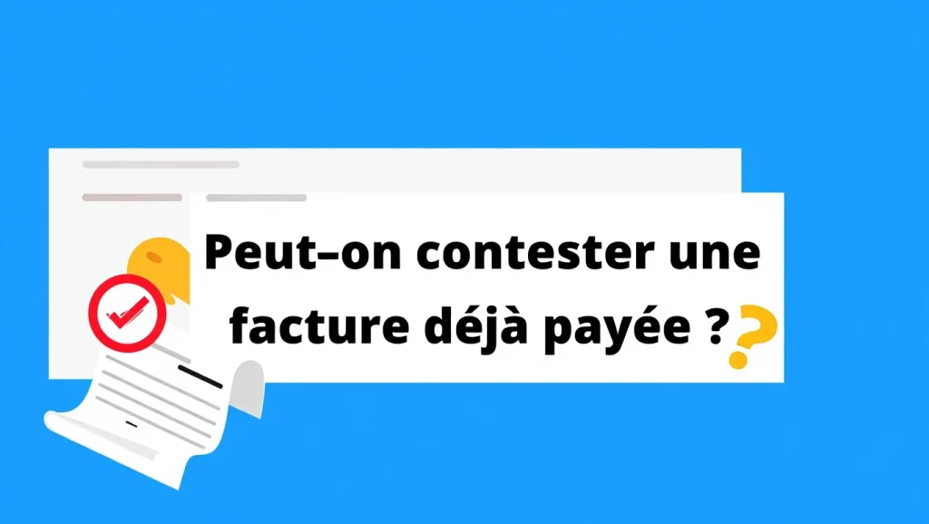 Miniature article de blog Peut on contester une facture déjà payée