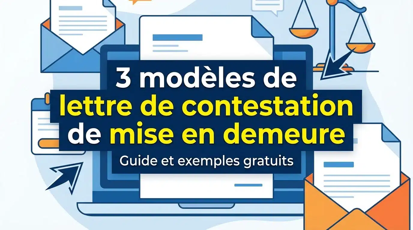 Miniature article de blog modèles de lettre de contestation de mise en demeure